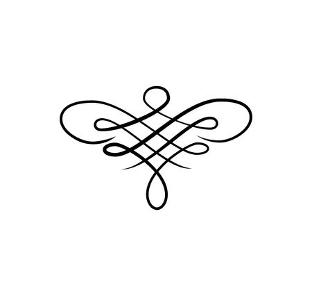 97989298-scroll-line-calligraphy-swirl-ornate-filigree-motif-decoration-illustration-